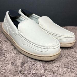 MY SLIPPERS MY PILLOW IVORY CREAM MOCCASINS SLIP ON LOAFER SIZE 8 SLIPPERS